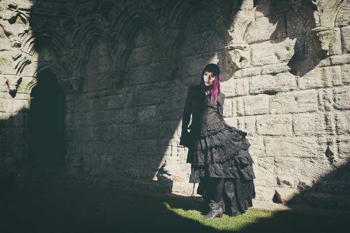 victorian mourning dress, goth