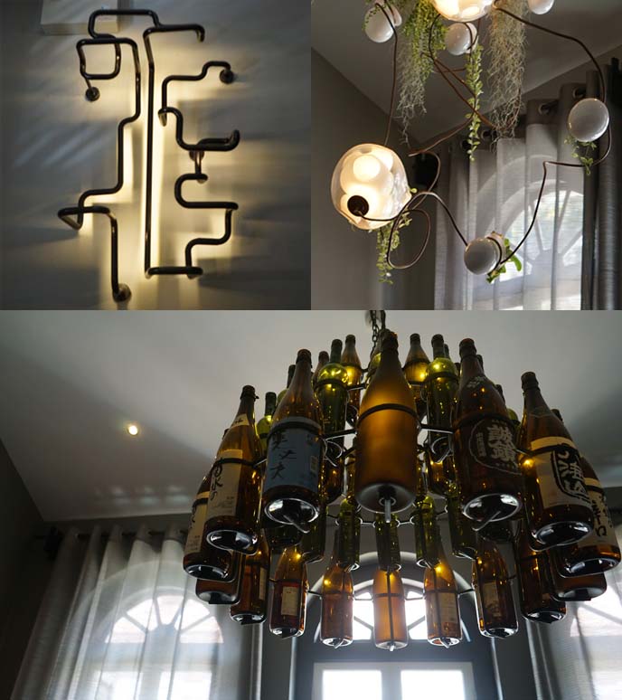 bottles chanderlier, modern lights