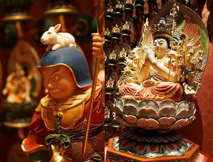 buddha statues, many arms deity