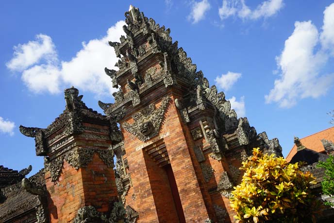 ornate bali temple roof