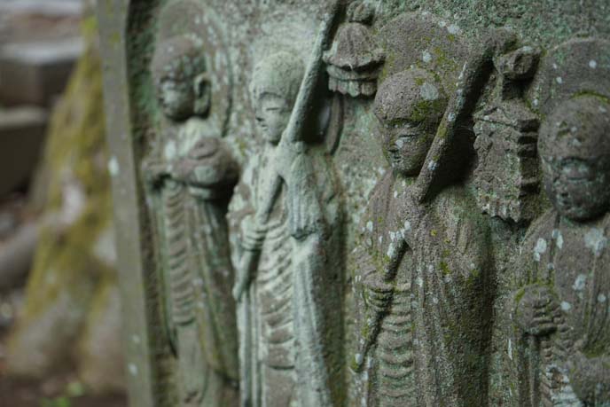 buddhist graveyard stones