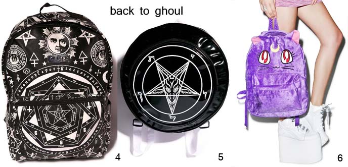 goth backpacks, gothic bags