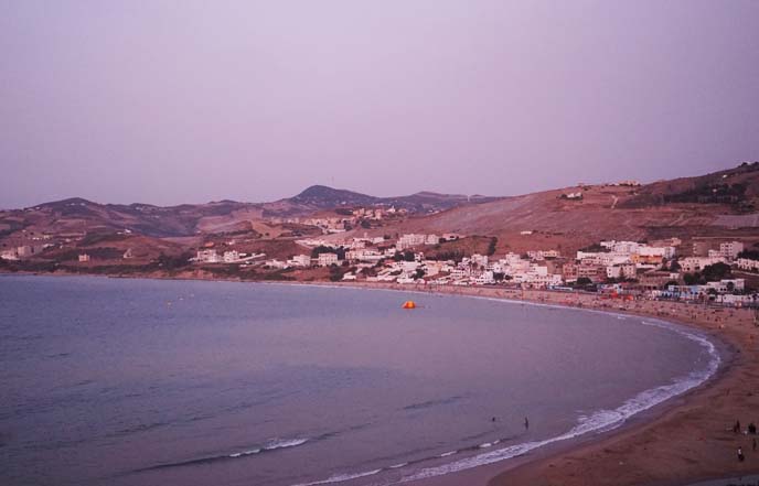 tangier landscape, sunset