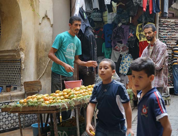 fez fruit sellers, morocco