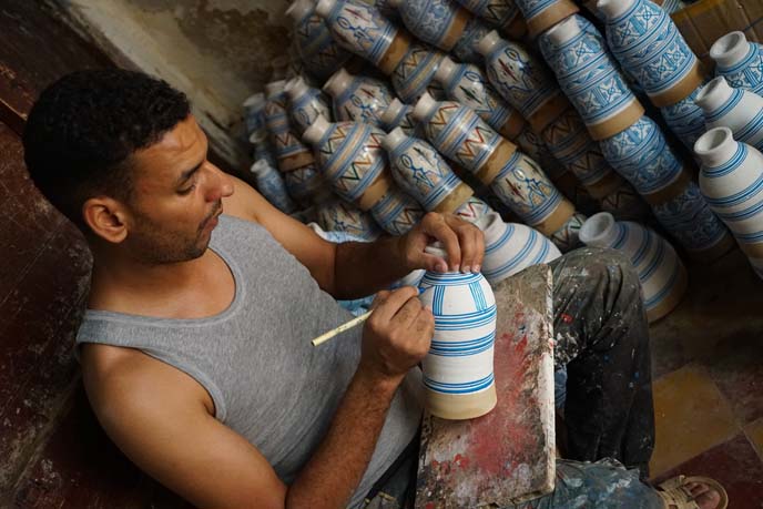 fez drum making painting workshop