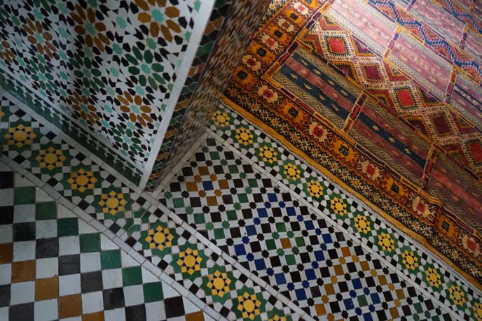 zellige, moroccan tile pattern floor