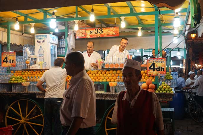 orange juice vendors marrakesh