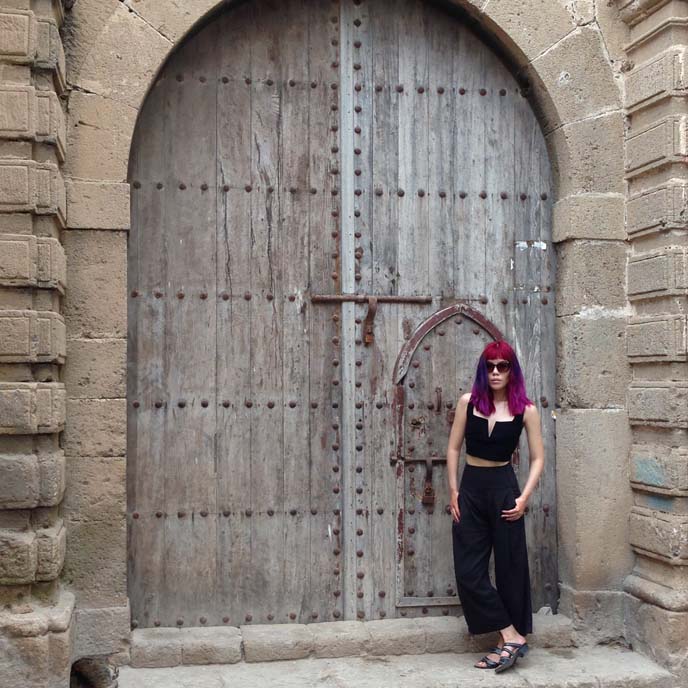 Big wood doors Morocco, Essaouira