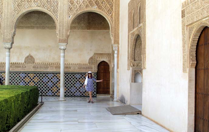 alhambra courtyard, pool