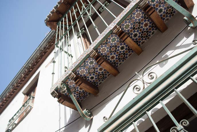 tile balconies, granada spain