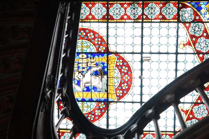 portuguese bookstore stained glass