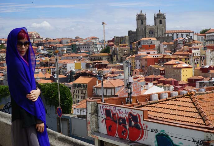 porto cathedral, city view