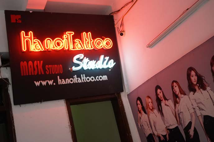 hanoi tattoo studio, parlor