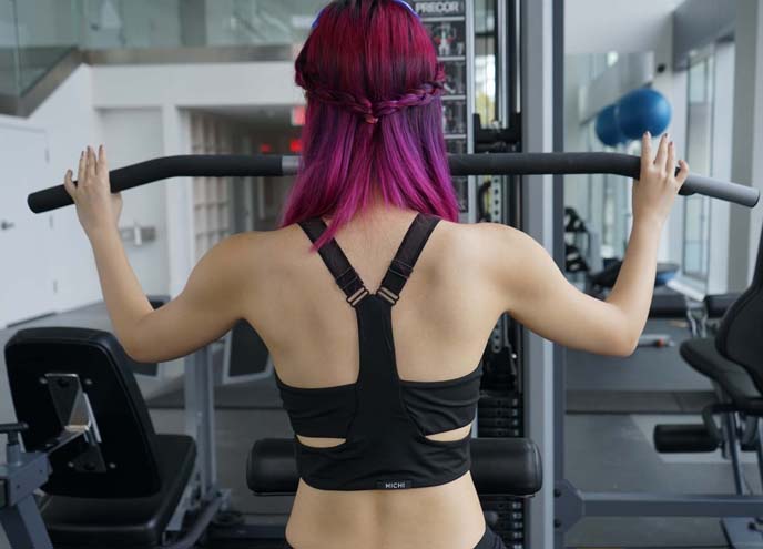 michi cut out sports bra