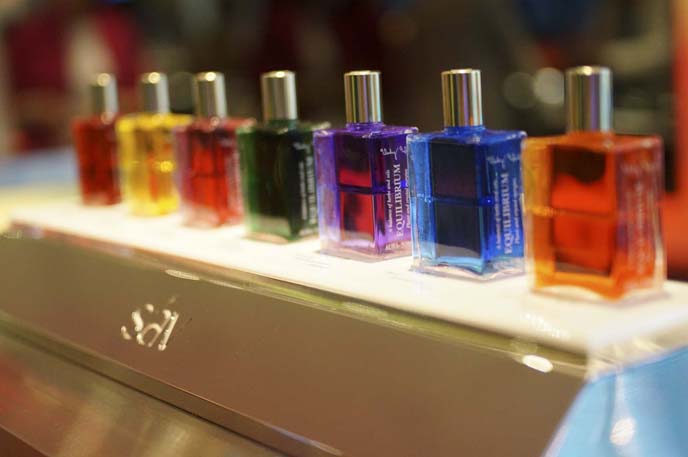 rainbow perfume bottles