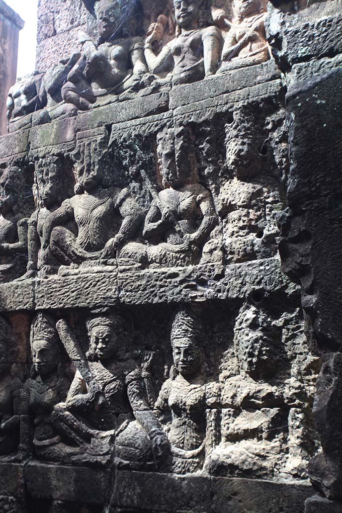 hindu deva bas relief