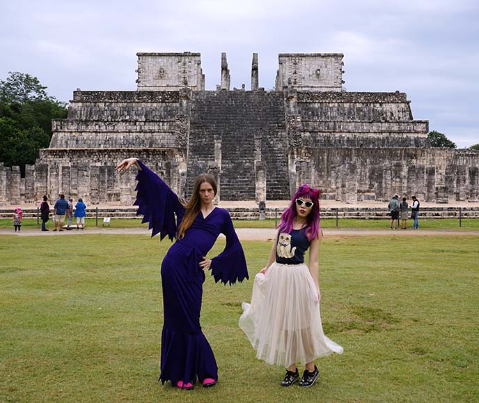 A Tour Of Tulum S Mayan Ruins With Loco Gringo Chichen Itza Pyramid Ek Balam Cenote La Carmina Blog Alternative Fashion Goth Travel Subcultures