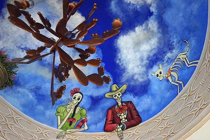 day of dead ceiling painting