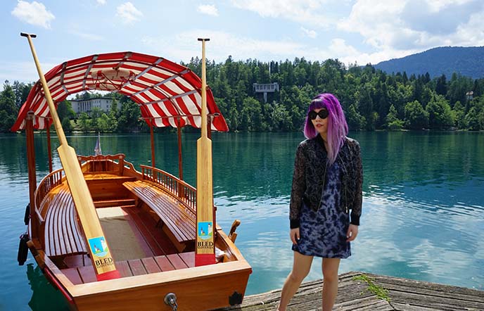 lake bled rowboats