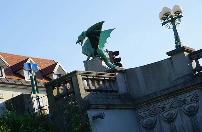 dragon statue slovenia