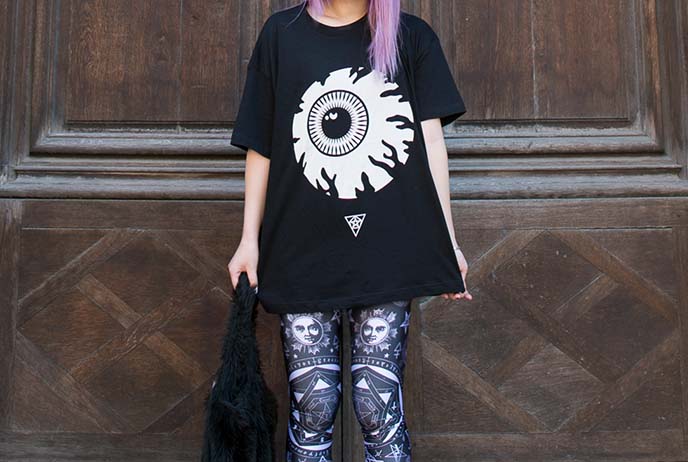 long clothing mishka eyeball shirt