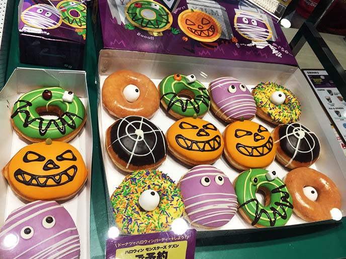 halloween zombie donuts, tokyo krispy kreme