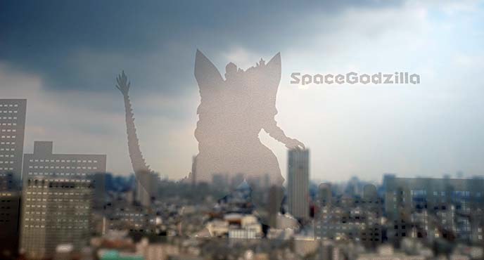 space godzilla window