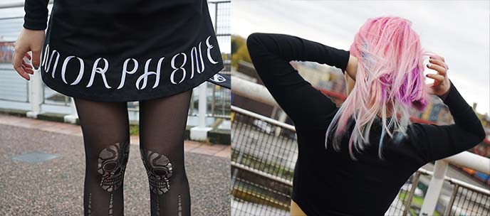 morph8ne skirt, dolls kill