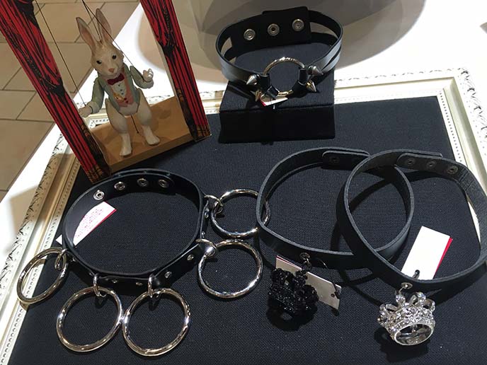 silver ring chokers japan