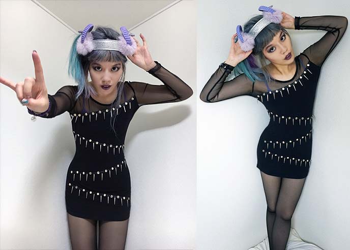 goth punk spikes sexy dress