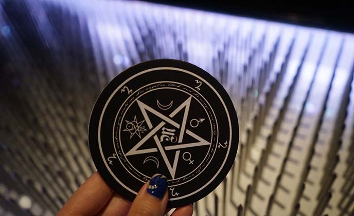 pentagram tarot coasters home decor