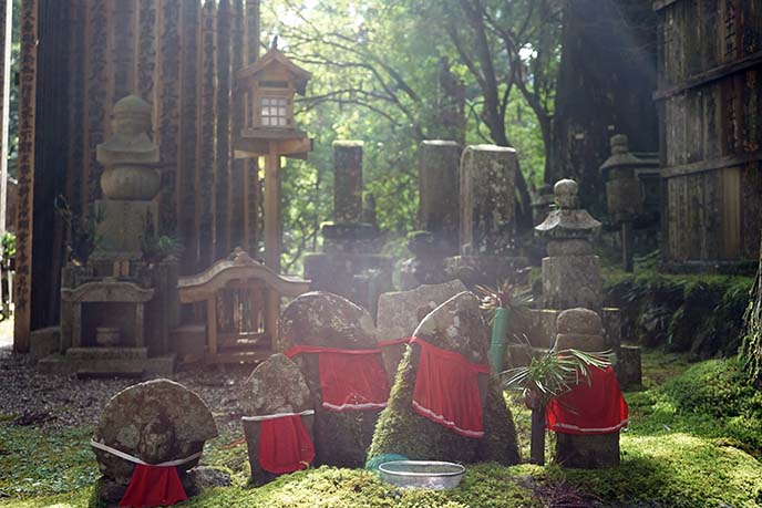 gravestones Okunoin graveyard japan