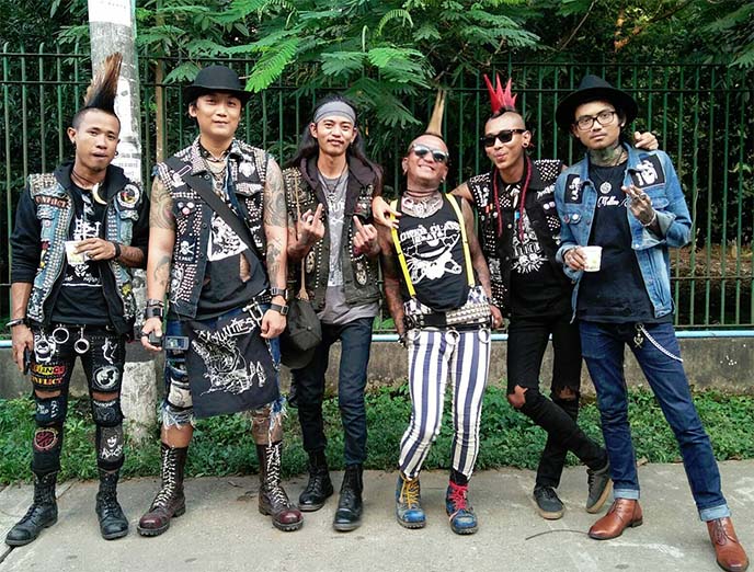 Myanmar burma punk rockers, band punks