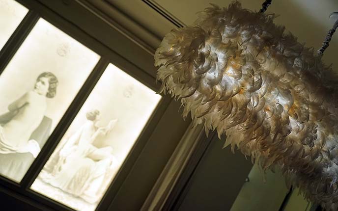 feathers chandelier ceiling light