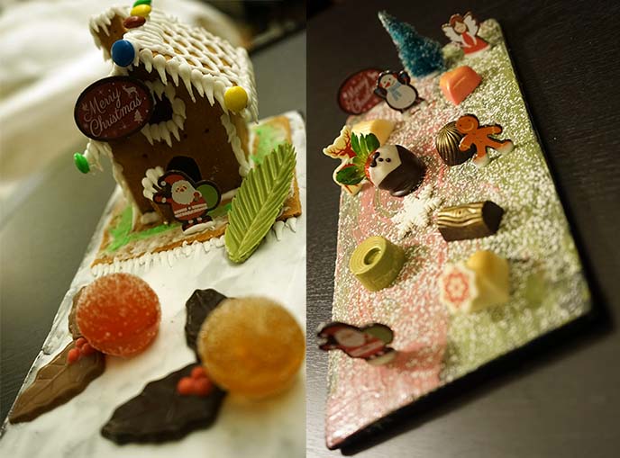 kawaii cute gingerbread house chocolates