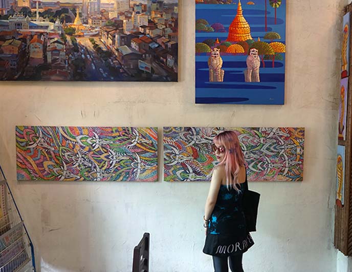 burmese contemporary paintings