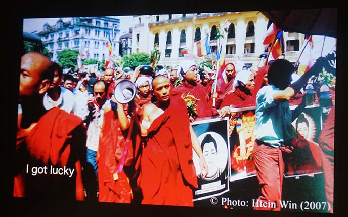 saffron revolution myanmar uprising video