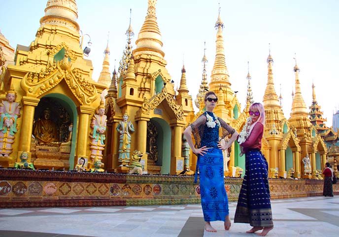 A sunrise visit to Shwedagon Pagoda in Yangon, Myanmar! Burma golden ...