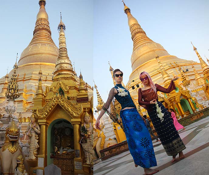 Shwedagon gold pagoda yangon