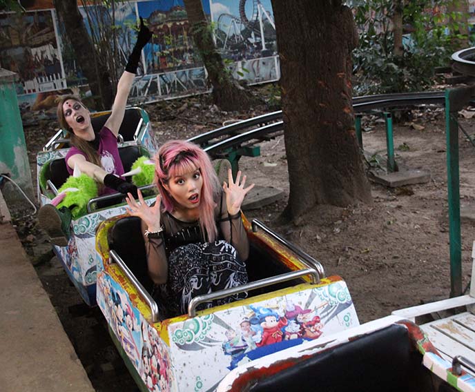 yangon abandoned amusement park rides