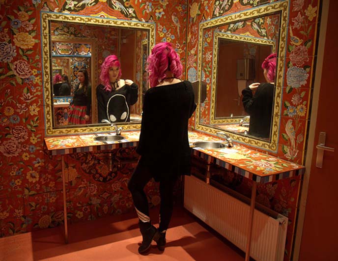 cool morocco bathrooms, mirrors