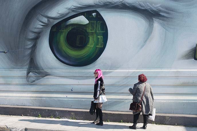 gazi technopolis eye mural