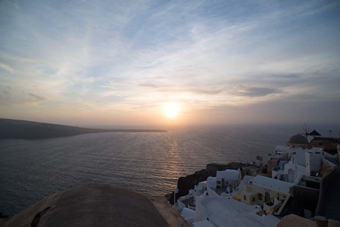 best sunset view in santorini