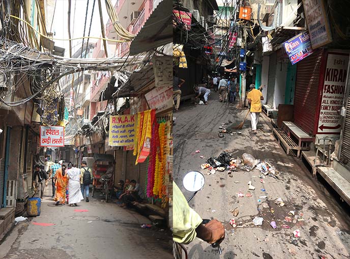 new delhi garbage, pollution