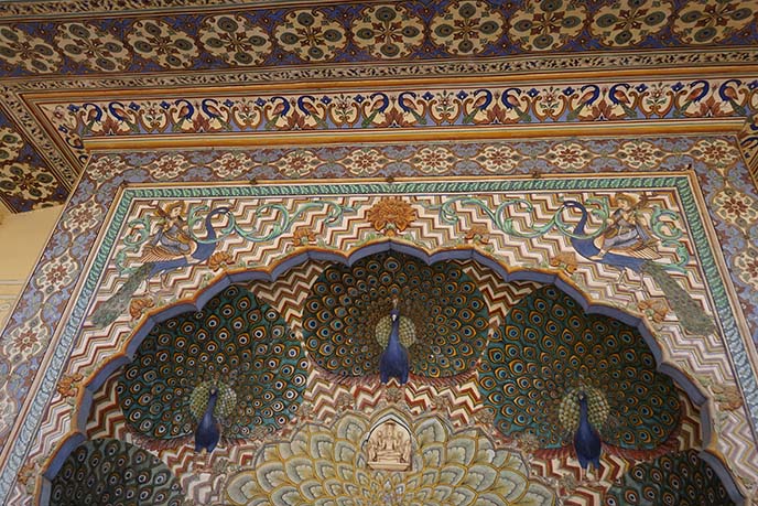 jaipur peacocks doorway arch