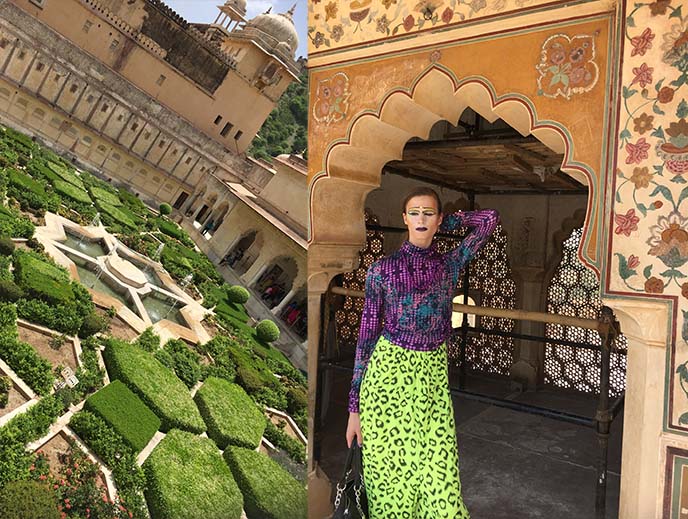 amer fort gardens india