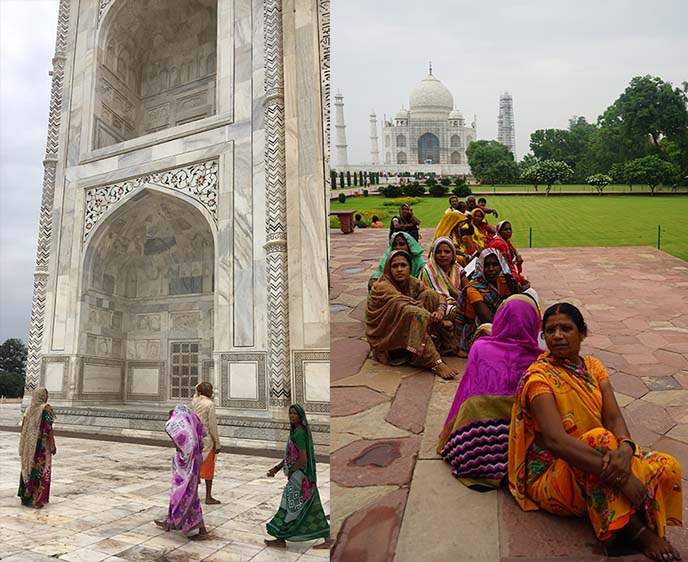 indian women wearing saris