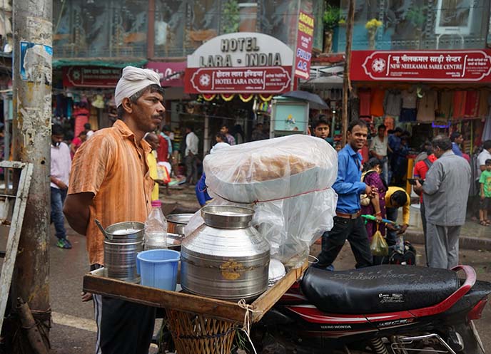 india street food vendor cart