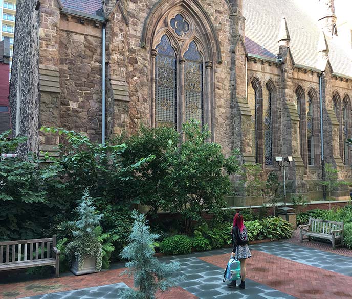 mutter museum garden, philadelphia gardens