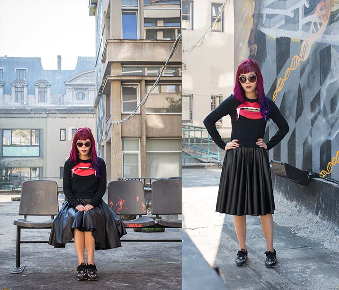 h and m fashion blogger outfit halloween